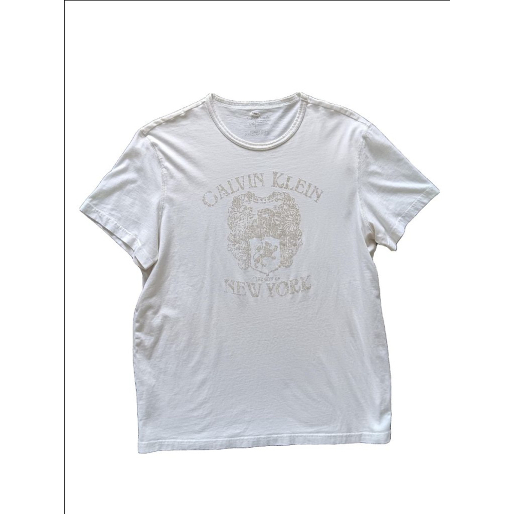 Men's Calvin Klein T-Shirt Size L White